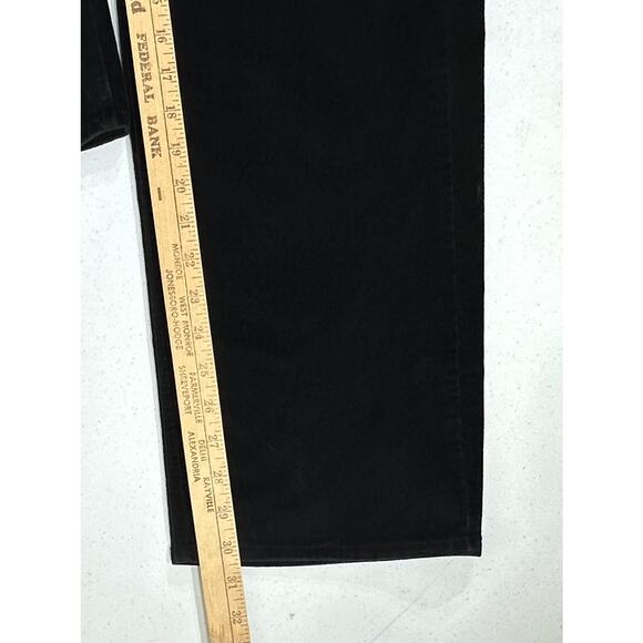 Talbots Black‎ Velvet Pants Size 12 (32x30.5) Straight Leg High Rise Stretch Vtg - Picture 9 of 9
